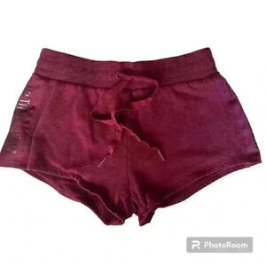 Victoria's Secret Sport Gym Shorts Loungewear Size XS Fleece Lined Tie Waist